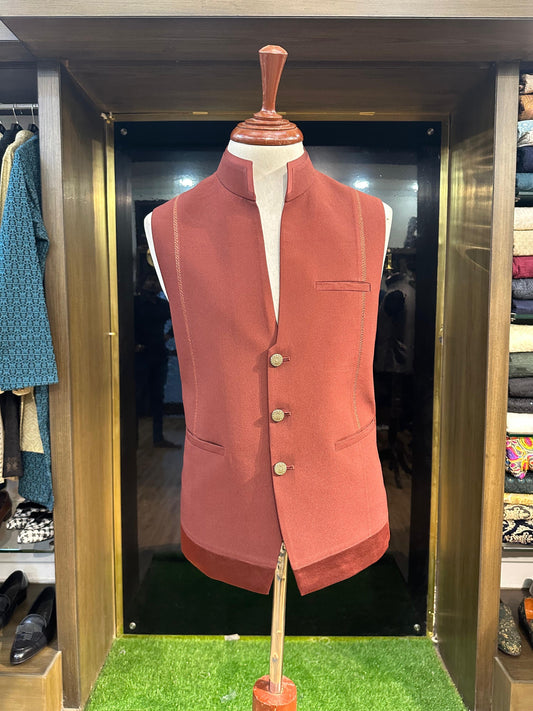 Maroon Waistcoat