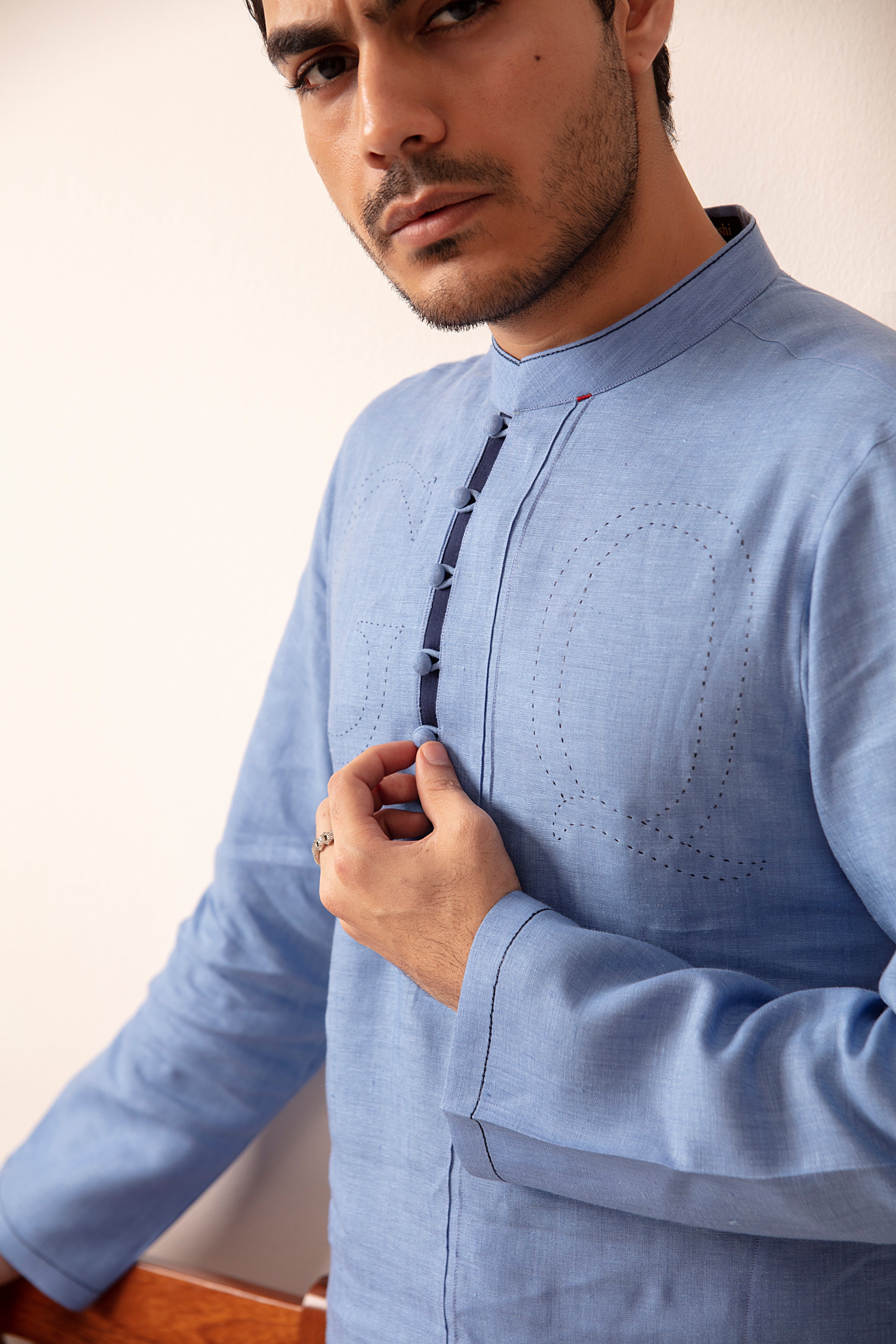 IRISH BLUE KURTA PAJAMA