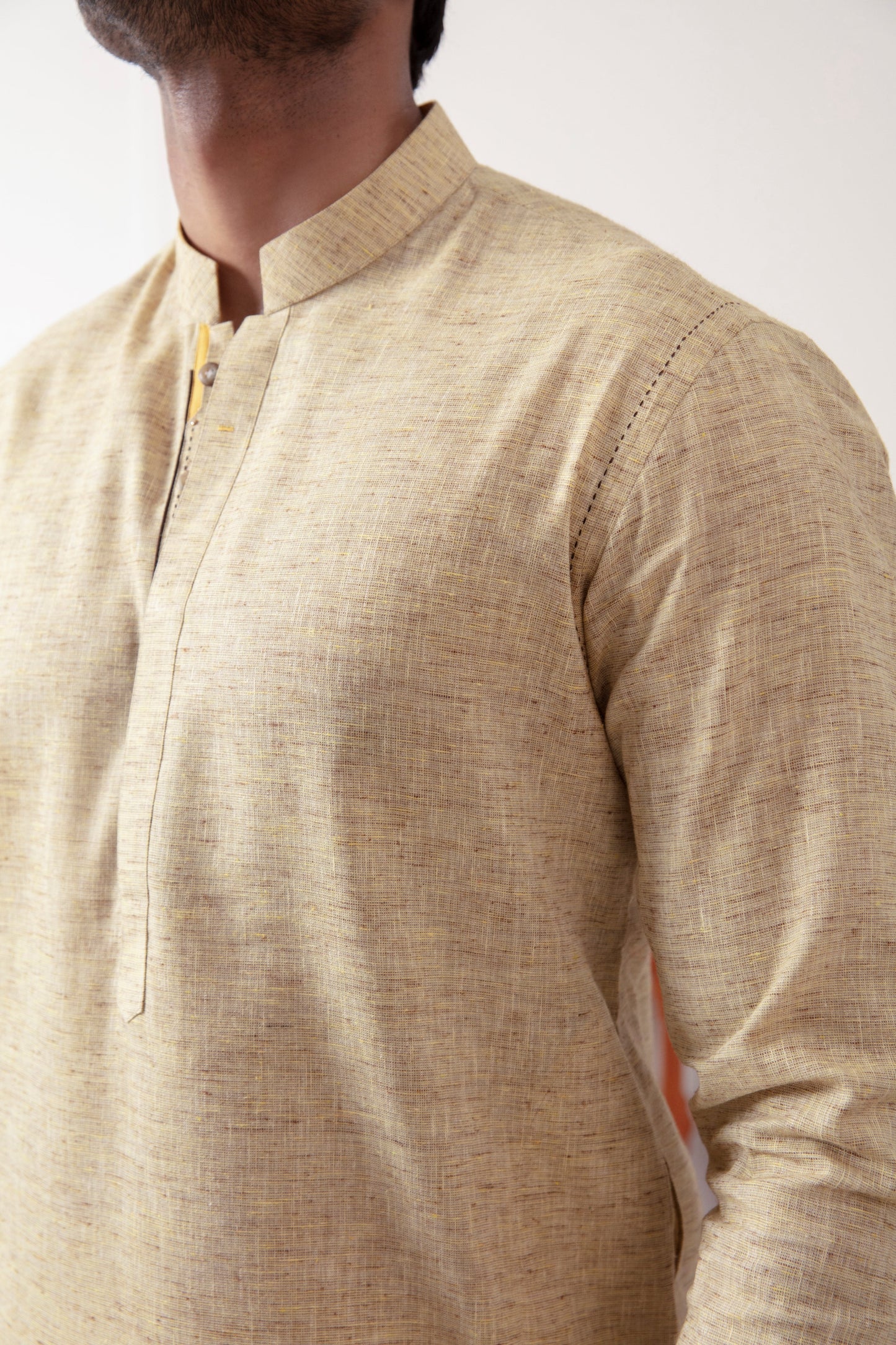 YELLOW IRISH KURTA PAJAMA