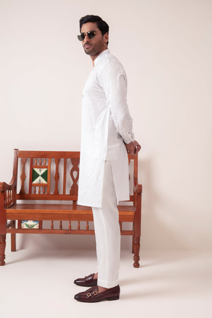 LIGHT BLUE EMBROIDERED KURTA PAJAMA