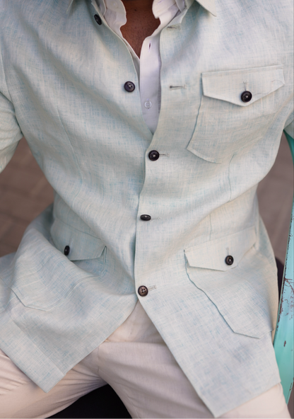 Mint Green Linen Cord Set