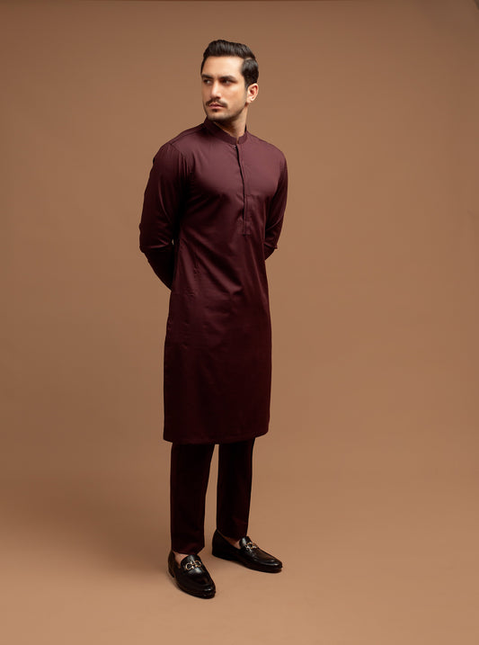 Maroon Kurta Pajama